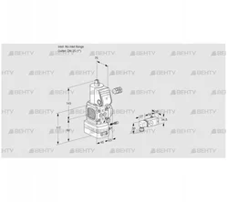 VAG1-/25R/NWAE (88027600) Газовый клапан с регулятором соотношения Kromschroder