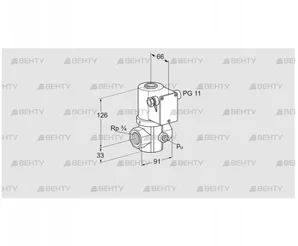 VG 20R03NK31DMVZ (85214072) Запорный газовый клапан Kromschroder