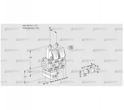 VCG2E40R/40R05GENKR/2-PP/PPPP (88103490) Клапан с регулятором соотношения Kromschroder