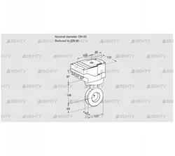 IBAF65/40Z05/40A2A (88303673) Дроссельная заслонка Kromschroder