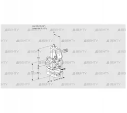 VAG115R/NWBE (88012882) Газовый клапан с регулятором соотношения Kromschroder