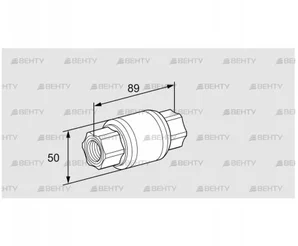 GRS 15R (03150667) Обратный газовый клапан Kromschroder