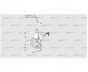 VAS340/-R/NW (88030645) Газовый клапан Kromschroder