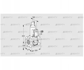 VAS8100F05LQ3E/PP/PP (88202715) Газовый клапан Kromschroder