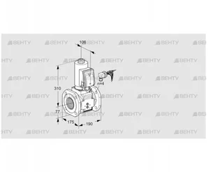 VAS665F05NQSRB/PP/PP (88207581) Газовый клапан Kromschroder