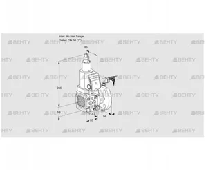 VAS3-/50F/LKGR (88012202) Газовый клапан Kromschroder