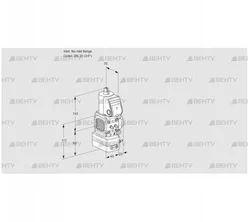 VAG1T-/20N/NQAA (88004607) Газовый клапан с регулятором соотношения Kromschroder