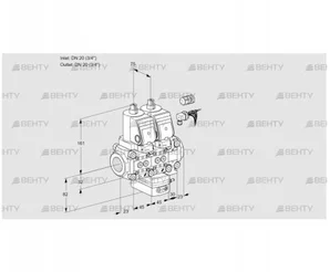 VCH1E20R/20R05NHEVWGR8/PPPP/PPPP (88103137) Клапан с регулятором расхода Kromschroder