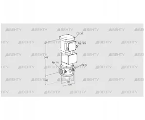 VK 40R40ZT5A93DS (85313012) Газовый клапан с приводом Kromschroder