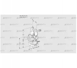 VAG115/25R/NWAE (88024816) Газовый клапан с регулятором соотношения Kromschroder