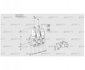 VCS2E25R/25R05NNWSR3/3-PP/PPPP (88107729) Сдвоенный газовый клапан Kromschroder