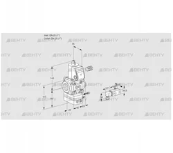 VAG125R/NWAE (88011056) Газовый клапан с регулятором соотношения Kromschroder