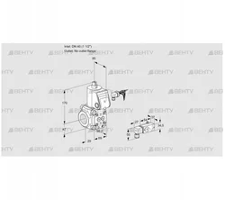 VAS240/-R/NW (88024425) Газовый клапан Kromschroder