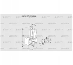 VAS1W0/W25R/NW (88017302) Газовый клапан Kromschroder