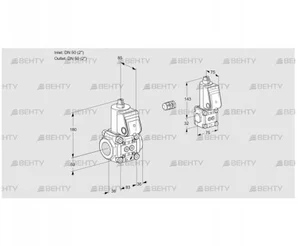 VAS3E50R/50R05NWR/PP/BS (88103465) Газовый клапан Kromschroder