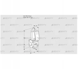 VAS1T-0/15N/NQ (88010571) Газовый клапан Kromschroder