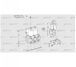 VCS2E40R/40R05NNQL/PPZS/-3PP (88105562) Сдвоенный газовый клапан Kromschroder