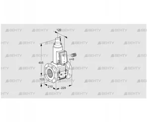 VAS8100F05LW3E/PP/PP (88202691) Газовый клапан Kromschroder