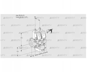 VCG2E50R/40R05NGEWR3/PPPP/PPPP (88106024) Клапан с регулятором соотношения Kromschroder