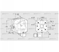 DL 50A-62 (84444497) Датчик-реле давления воздуха Kromschroder