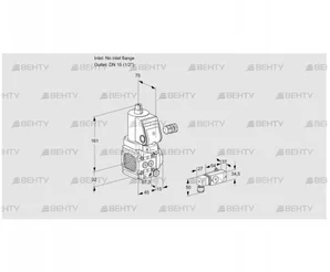 VAS1-/15R/NWSR (88015669) Газовый клапан Kromschroder