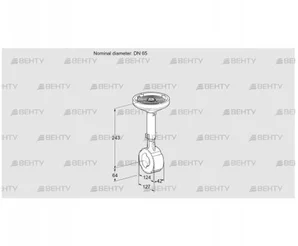 BVHM65W01A (88300178) Дроссельная заслонка Kromschroder