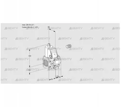 VAS3E50F/40R05FNVWR/PP/PP (88106184) Газовый клапан Kromschroder