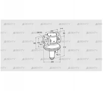 GIK 65F02-6L (85092221) Регулятор соотношения газ/воздух Kromschroder