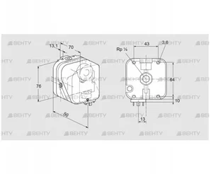 DG 150SG-5 (84447445) Датчик-реле давления газа Kromschroder