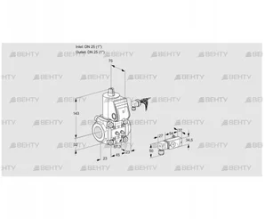 VAS125R/NW (88006818) Газовый клапан Kromschroder