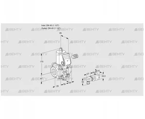 VAS240R/NK (88003583) Газовый клапан Kromschroder