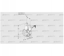 VAS225R/NQ (88000592) Газовый клапан Kromschroder