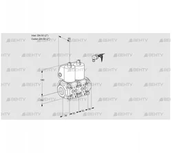 VCS3E50R/50R05NNQL/PPPP/PPPP (88104794) Сдвоенный газовый клапан Kromschroder