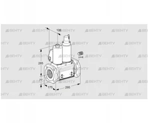 VCS665F05NLWL3B/PPPP/PPPP (88204494) Сдвоенный газовый клапан Kromschroder