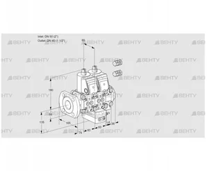 VCH3E50F/40R05NHEVWR3/PPPP/PPPP (88106297) Клапан с регулятором расхода Kromschroder