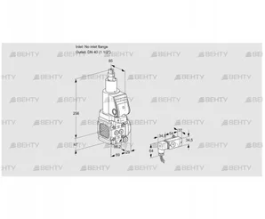 VAS2T-/40N/LQSR (88015228) Газовый клапан Kromschroder