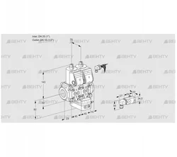 VCG1E25R/15R05NGEWR/2-PP/MMPP (88100083) Клапан с регулятором соотношения Kromschroder