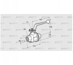 AKT 32R160M (03152360) Запорный кран Kromschroder