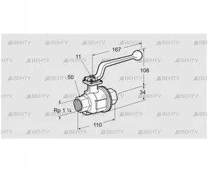 AKT 32R160M (03152360) Запорный кран Kromschroder