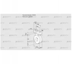 BVA80/50Z05V (88303857) Дроссельная заслонка Kromschroder