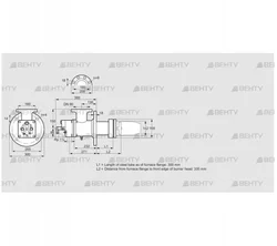 BIC 140HM-300/335-(52)E (84035140) Газовая горелка Kromschroder