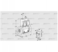 VCS6T65A05NNQSRB/MMMM/MM4- (88204206) Сдвоенный газовый клапан Kromschroder