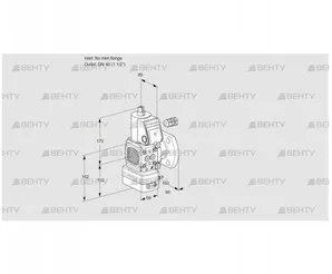 VAD2-/40F/NW-100A (88015542) Газовый клапан с регулятором давления Kromschroder