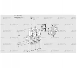 VCS1E25R/25R05NNWR6/PPPP/BYPP (88104812) Сдвоенный газовый клапан Kromschroder