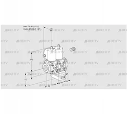 VCG2E40R/40R05NGEQL/MMPP/PPPP (88100524) Клапан с регулятором соотношения Kromschroder