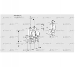 VCS1E20R/25R05NNWR3/PPPP/PPZS (88103912) Сдвоенный газовый клапан Kromschroder