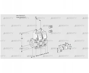 VCS3E50R/50R05NNWR3/PPPP/3--3 (88107145) Сдвоенный газовый клапан Kromschroder