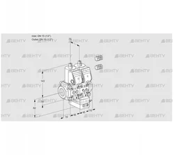 VCG1E15R/15R05NGEWR3/PPMM/PPPP (88103540) Клапан с регулятором соотношения Kromschroder