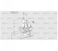 VCH2E40R/40R05LHEVWR/PPPP/PPPP (88105974) Клапан с регулятором расхода Kromschroder