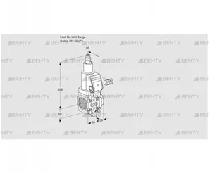 VAS3-/50R/LPGR (88016365) Газовый клапан Kromschroder